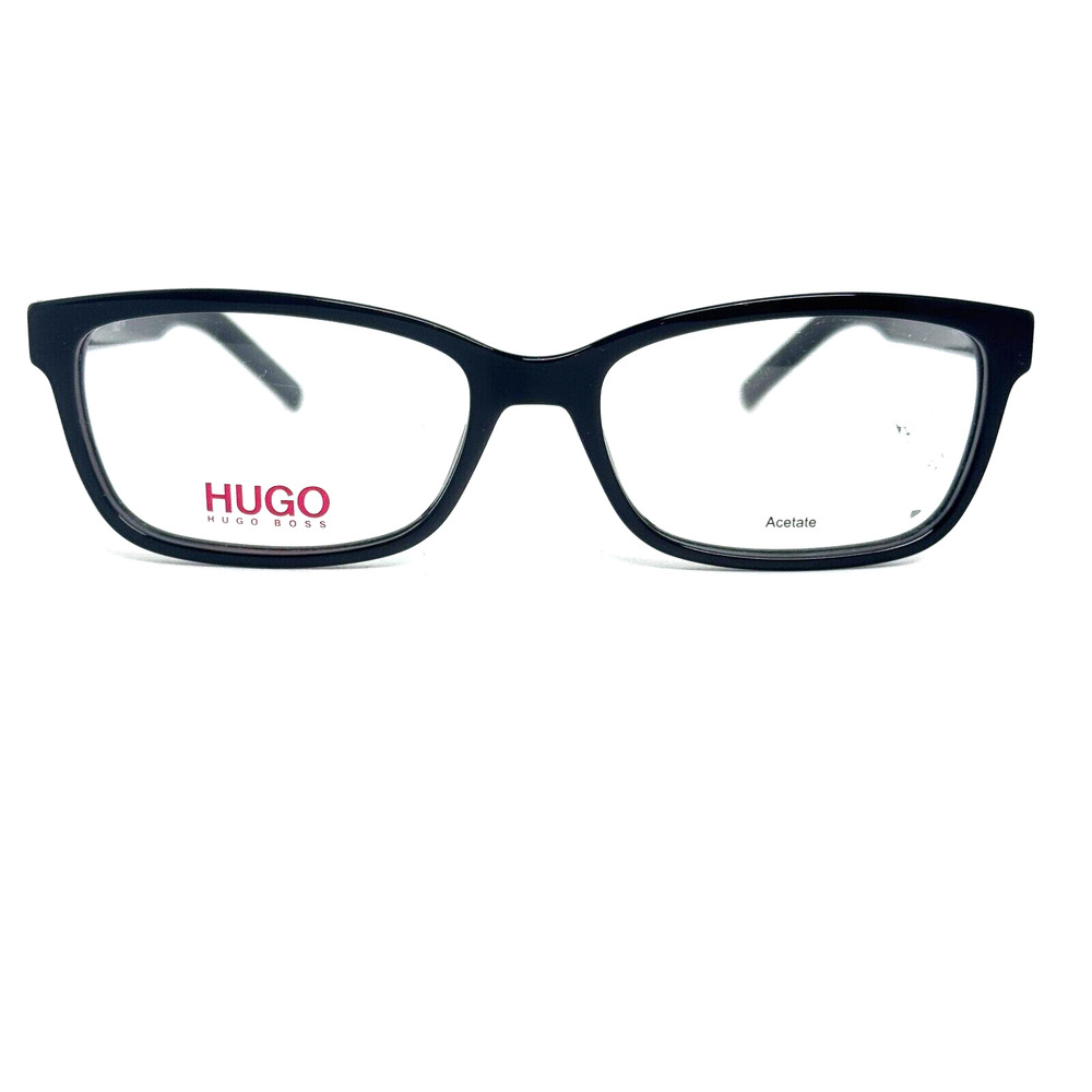 Hugo Boss Eyeglasses Frames HG 1016 OIT 53-16-145 Glossy Black Hinge H15622